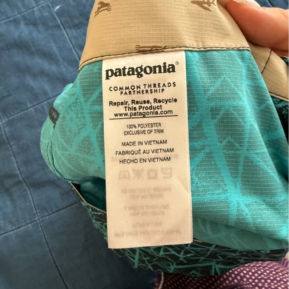 Patagonia Printed Stretch Planing 20" Boardshorts Size 31 - Picture 8 of 9